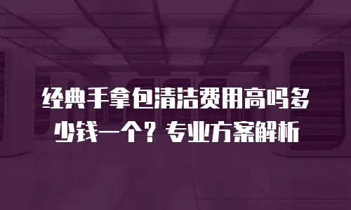 经典手拿包清洁费用高吗多少钱一个？专业方案解析