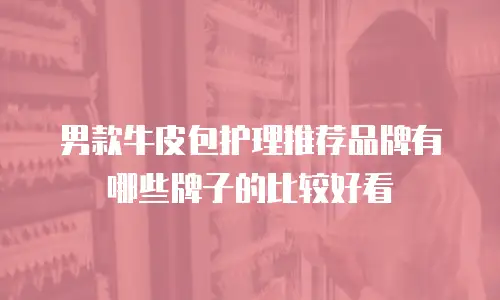 男款牛皮包护理推荐品牌有哪些牌子的比较好看
