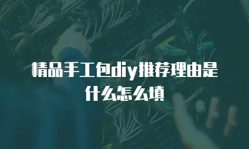 精品手工包diy推荐理由是什么怎么填