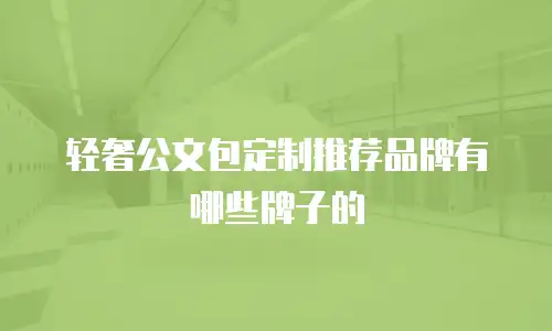 轻奢公文包定制推荐品牌有哪些牌子的
