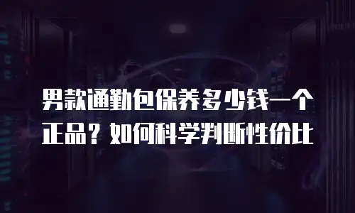 男款通勤包保养多少钱一个正品？如何科学判断性价比