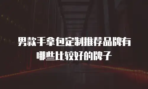 男款手拿包定制推荐品牌有哪些比较好的牌子