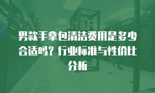 男款手拿包清洁费用是多少合适吗？行业标准与性价比分析