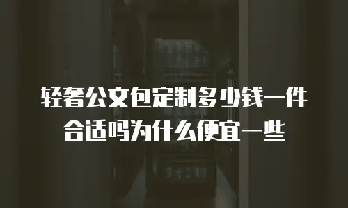 轻奢公文包定制多少钱一件合适吗为什么便宜一些