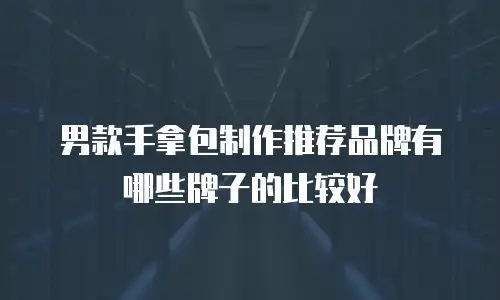 男款手拿包制作推荐品牌有哪些牌子的比较好