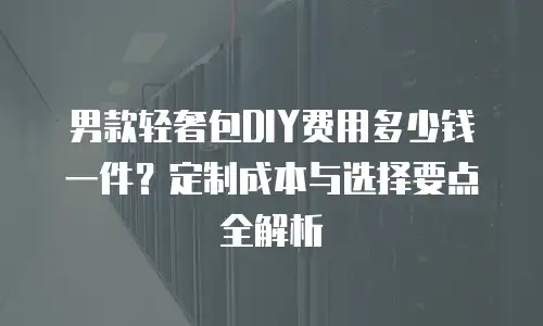 男款轻奢包DIY费用多少钱一件？定制成本与选择要点全解析