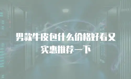 男款牛皮包什么价格好看又实惠推荐一下