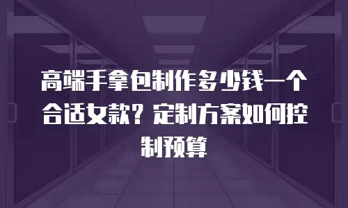 高端手拿包制作多少钱一个合适女款？定制方案如何控制预算