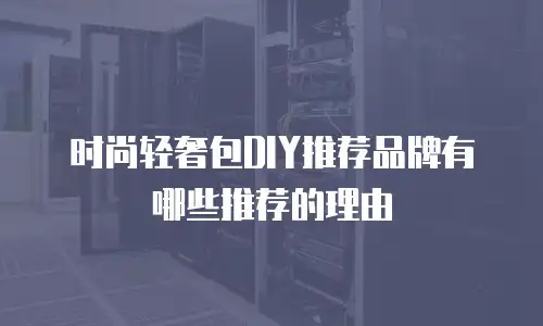 时尚轻奢包DIY推荐品牌有哪些推荐的理由