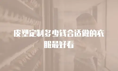 皮塑定制多少钱合适做的衣服最好看