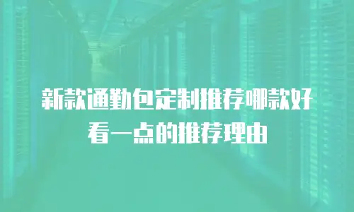 新款通勤包定制推荐哪款好看一点的推荐理由