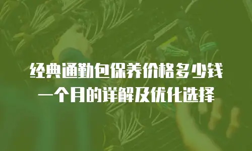经典通勤包保养价格多少钱一个月的详解及优化选择