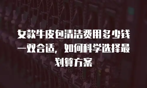 女款牛皮包清洁费用多少钱一双合适，如何科学选择最划算方案