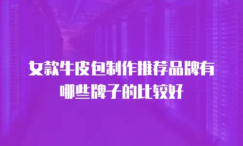 女款牛皮包制作推荐品牌有哪些牌子的比较好