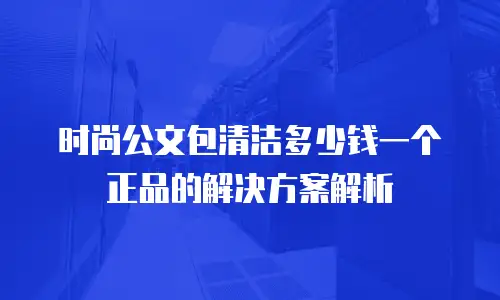 时尚公文包清洁多少钱一个正品的解决方案解析