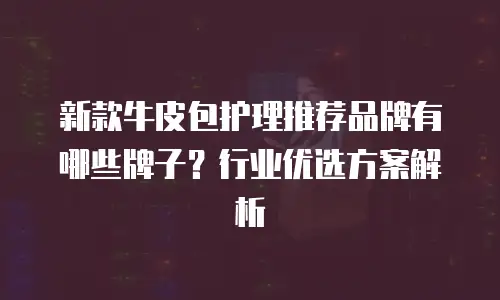 新款牛皮包护理推荐品牌有哪些牌子？行业优选方案解析