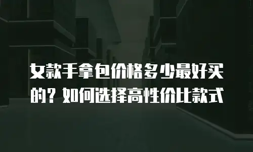 女款手拿包价格多少最好买的？如何选择高性价比款式