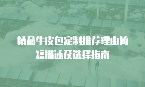 精品牛皮包定制推荐理由简短描述及选择指南
