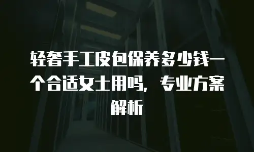 轻奢手工皮包保养多少钱一个合适女士用吗，专业方案解析