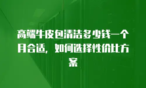 高端牛皮包清洁多少钱一个月合适，如何选择性价比方案