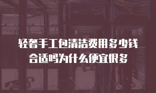轻奢手工包清洁费用多少钱合适吗为什么便宜很多