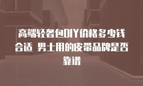 高端轻奢包DIY价格多少钱合适 男士用的皮带品牌是否靠谱