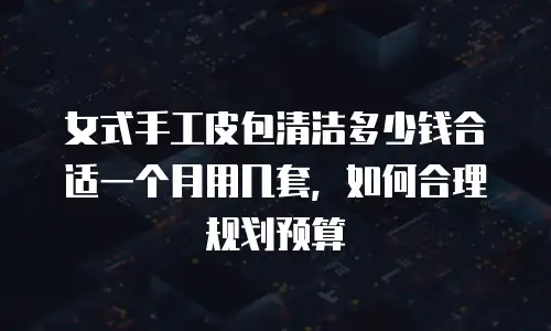 女式手工皮包清洁多少钱合适一个月用几套，如何合理规划预算
