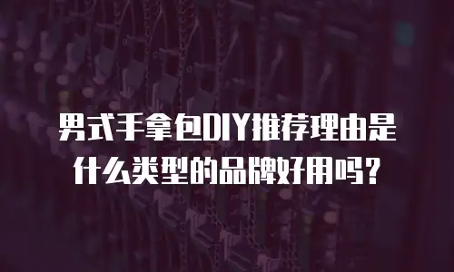 男式手拿包DIY推荐理由是什么类型的品牌好用吗？