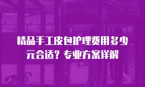 精品手工皮包护理费用多少元合适？专业方案详解