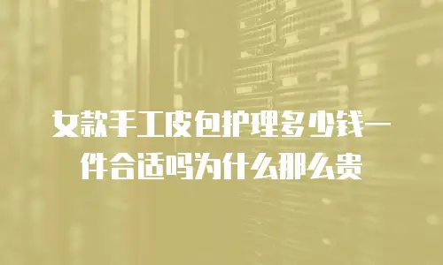 女款手工皮包护理多少钱一件合适吗为什么那么贵