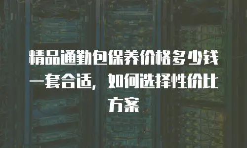 精品通勤包保养价格多少钱一套合适，如何选择性价比方案