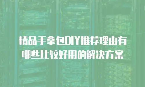 精品手拿包DIY推荐理由有哪些比较好用的解决方案