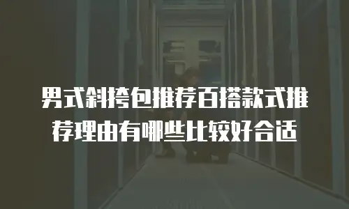 男式斜挎包推荐百搭款式推荐理由有哪些比较好合适