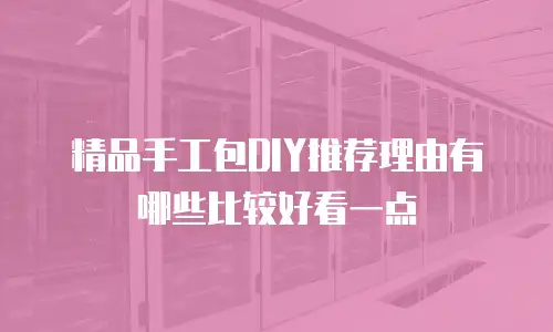 精品手工包DIY推荐理由有哪些比较好看一点
