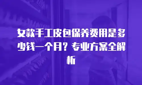 女款手工皮包保养费用是多少钱一个月？专业方案全解析