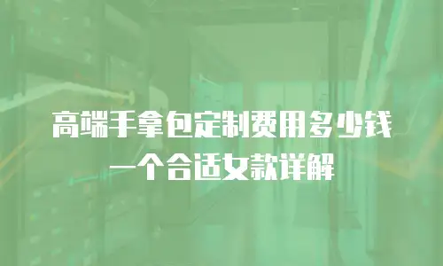 高端手拿包定制费用多少钱一个合适女款详解