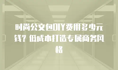 时尚公文包DIY费用多少元钱？低成本打造专属商务风格