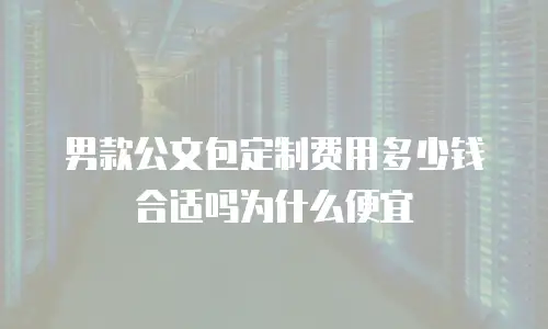 男款公文包定制费用多少钱合适吗为什么便宜