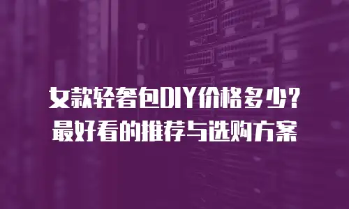 女款轻奢包DIY价格多少？最好看的推荐与选购方案