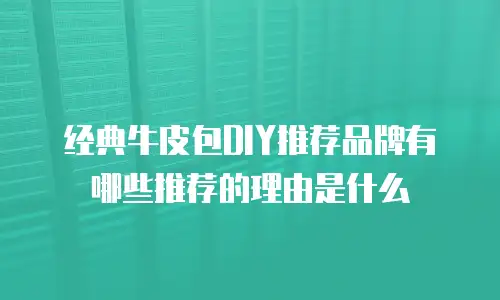 经典牛皮包DIY推荐品牌有哪些推荐的理由是什么