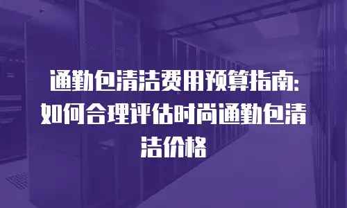 通勤包清洁费用预算指南：如何合理评估时尚通勤包清洁价格