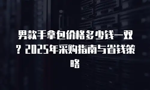 男款手拿包价格多少钱一双？2025年采购指南与省钱策略