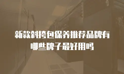 新款斜挎包保养推荐品牌有哪些牌子最好用吗