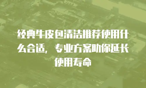经典牛皮包清洁推荐使用什么合适，专业方案助你延长使用寿命