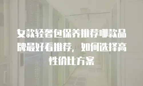 女款轻奢包保养推荐哪款品牌最好看推荐，如何选择高性价比方案