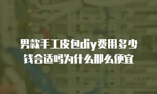 男款手工皮包diy费用多少钱合适吗为什么那么便宜
