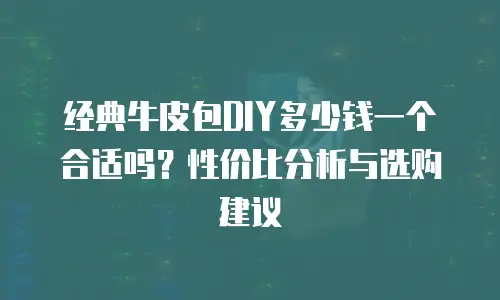 经典牛皮包DIY多少钱一个合适吗？性价比分析与选购建议