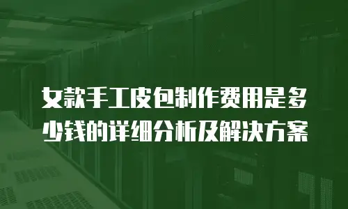 女款手工皮包制作费用是多少钱的详细分析及解决方案