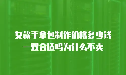女款手拿包制作价格多少钱一双合适吗为什么不卖
