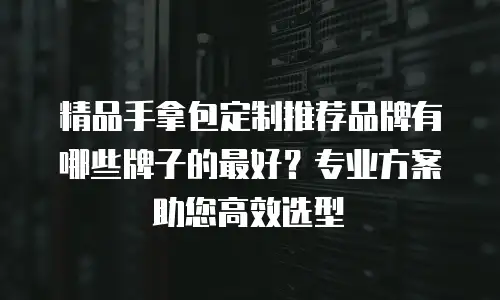 精品手拿包定制推荐品牌有哪些牌子的最好？专业方案助您高效选型
